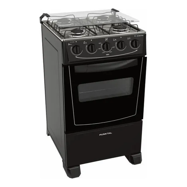 Cocina Punktal Pk-268bk A Super  Gas Negra Kirkor