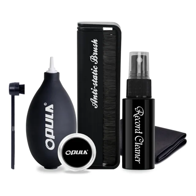 Kit Limpiador Discos 6 En 1 Soplador Cepillos Spray Gel Paño