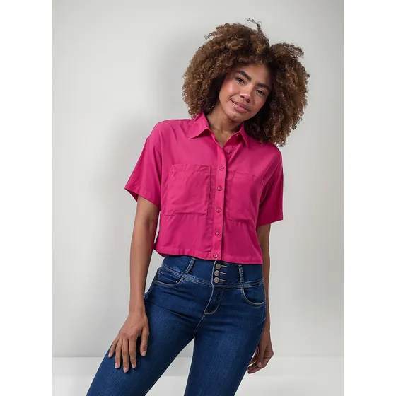Blusa Gi24/andreia Chalis Fucsia