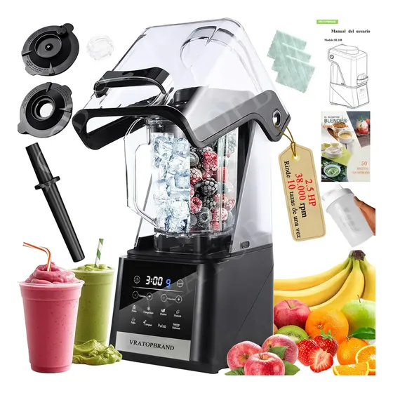 Licuadora Profesional VRATOPBRAND de 1500W y 2 L para Hielo y Smoothies