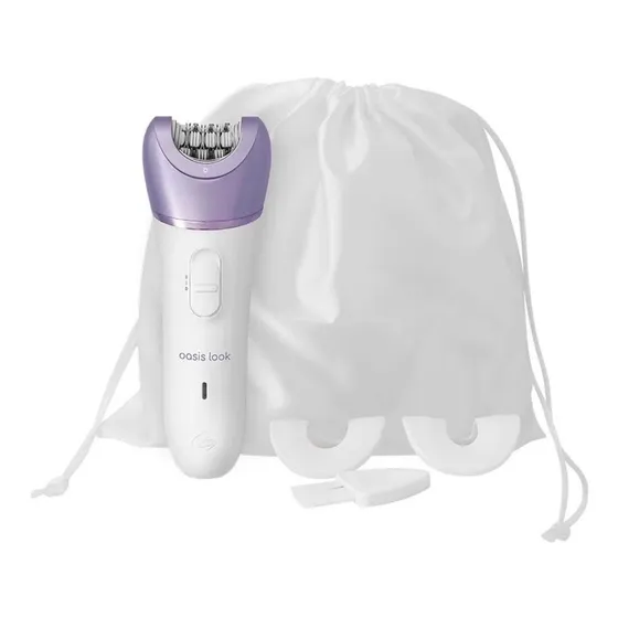 Depiladora inalámbrica Bivolt profesional Oasis Ga.ma, impermeable, color blanco/lila, 110 V/220 V