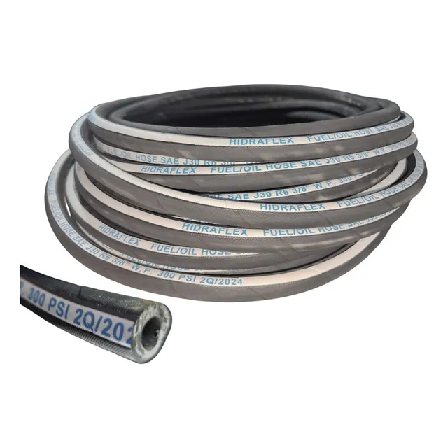 Manguera Multiuso Gasolina-aceite 3/8'' Lona (rollo 50mts)