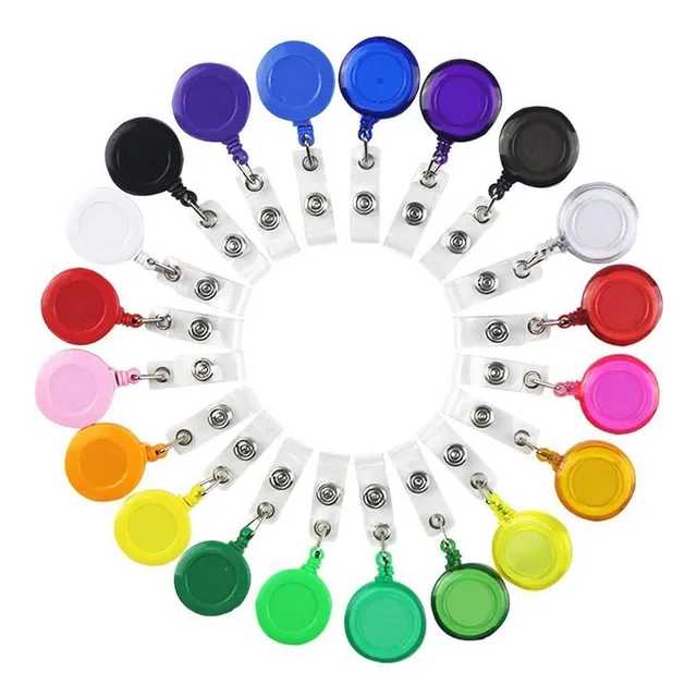 Yoyo Porta Gafete Retractil Clip Credencial Y Llave Col...