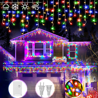 Luces Navideñas De Carámbanos, 100 Colgantes 3m, Decorativas Luces Navideñas De Carámbanos, 100 Colgantes 3m, Decorativas
