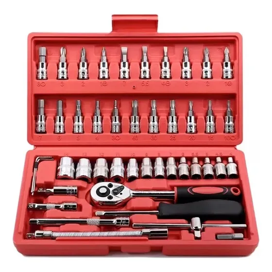 Juego De Dados Anton Con Rache Tools 46 Piezas 1/4