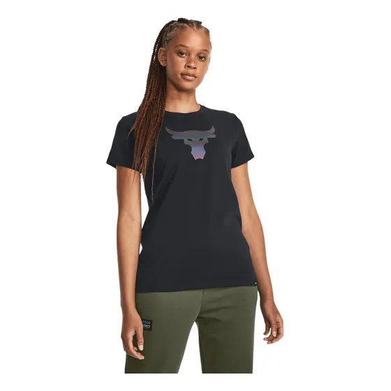 Remera Under Armour Pjt Rck Nght Shft Ss Hw Q4 Negro Mujer