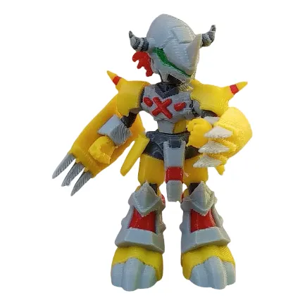 Medabots Grey Wars Digimon Wargreymon Figura Pla Pixelados_