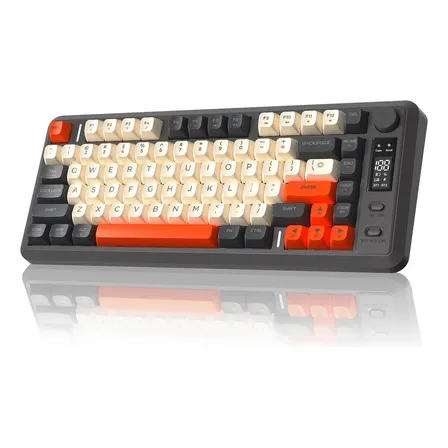 Teclado Para Jogos Sem Fio Freewolf M75 Com Toque Mecânico Glimmer