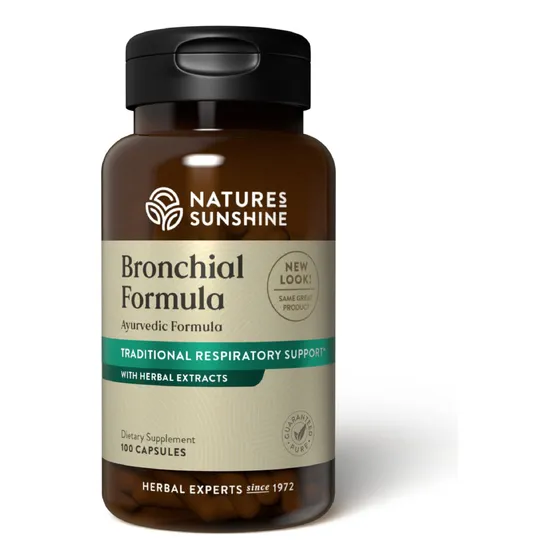 Suplemento Nature's Sunshine Bronchial Formula 100 Cápsulas