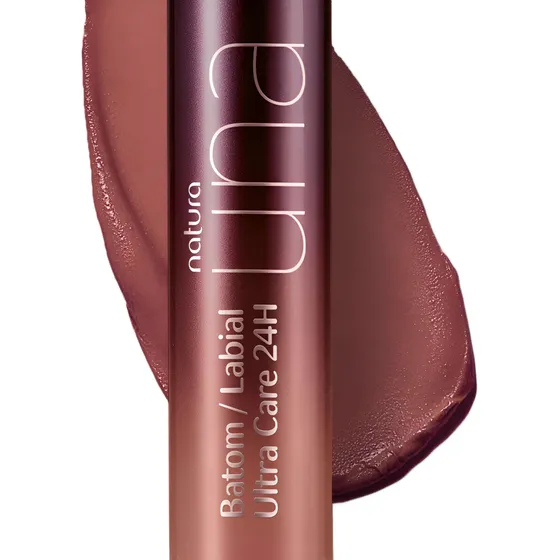 Batom E Blush Labial Natura Una 24h Hidrat Ultra Care Multif Cor Nude 1c