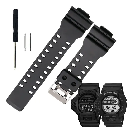 Correa Para Casio G-shock Gdf100 Gw-8900 Black Mate