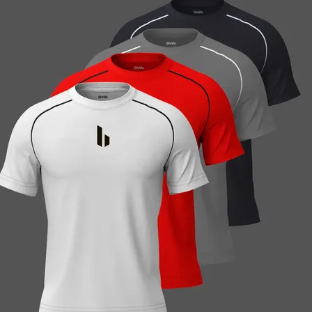 Kit 4 Camiseta Dryfit Masculina Academia Corrida Fitness Kit 4 Sublimação G