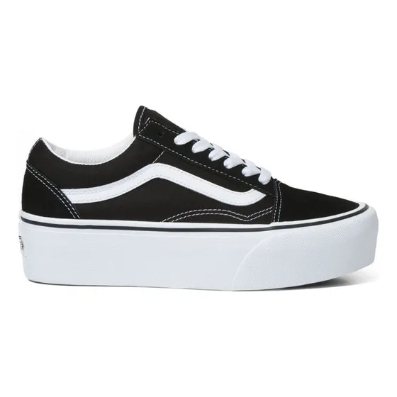 Zapatillas Vans Old Skool Stackform Black White (plataforma)