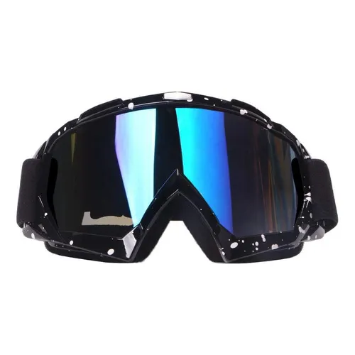 Goggles Motocross Gafas Rzr Moto Polarizado Lentes Cross Sky Color De La Lente Azul Color Del Armazón Negro Talla L