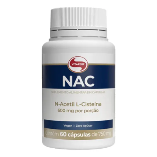 Nac Vitafor 600mg 60caps Vitafor