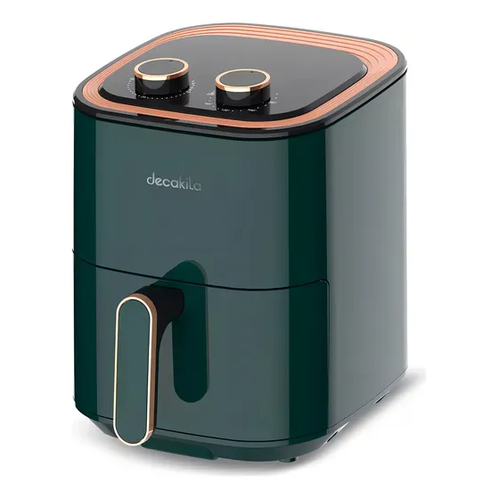 Freidora De Aire 3,5 L Temporizador De 30min Y Apagado 2 Pzs Color Negro