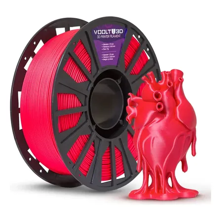 Filamento Pla Vermelho Velvet 1kg Premium Impressão Nacional
