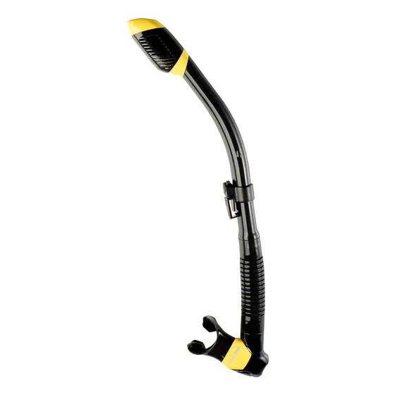 Respirador Snorkel De Mergulho Cressi Supernova Dry Cor Preto/amarelo