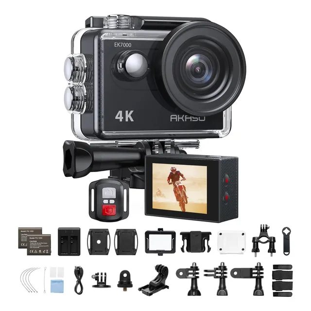 Cámara deportiva Akaso EK7000 WiFi 4K30FPS 20MP Con EIS Ultra HD Cámara Submarina Resistente al Agua de 40 m