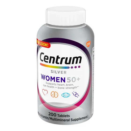 Suplemento Multivitamínico Centrum Silver Para Mujer, 50 O M