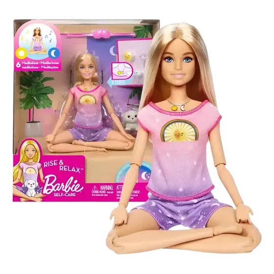Barbie Bienestar Medita Conmigo Dia Y Noche Articulada