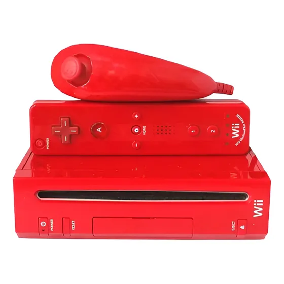 Nintendo Wii Vermelho Desb. Com 30 Jogos - Garantia+nfe