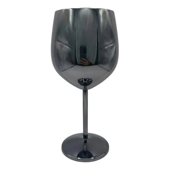 Copa Vino Acero Inoxidable Irrompible 500ml Metal Elegantes