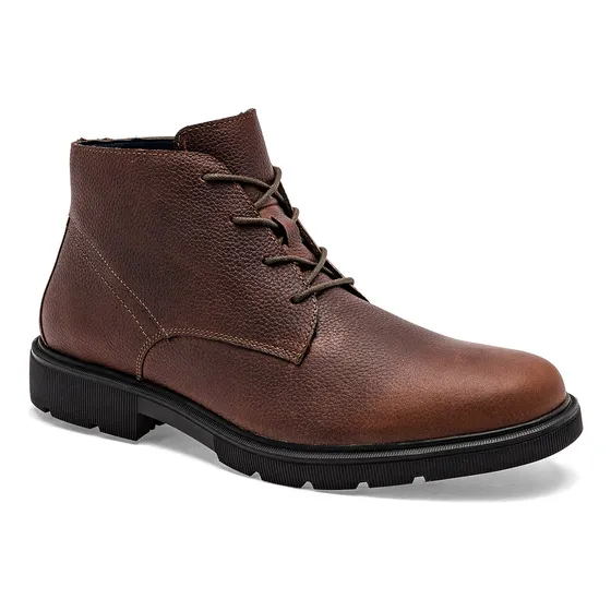 Botin Casual En Piel De Flexi Para Hombre 128616 Cf Cafe T9