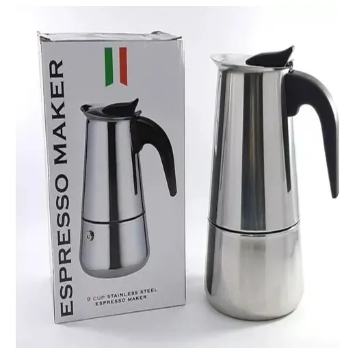 Cafetera Italiana Inoxidable Cafetera Espresso 2 Tazas