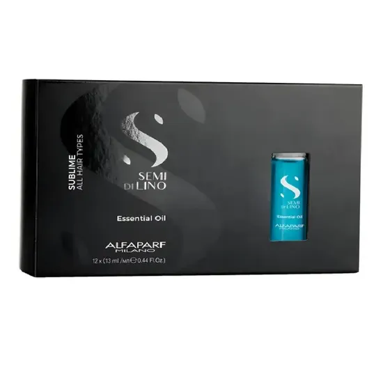 Oil Alfaparf Milano Essential Ampola Semi Di Lino Reparação De 12 Ampolas De 13ml Cada