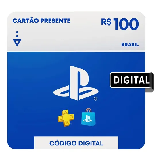 Gift card PlayStation Store R$ 100