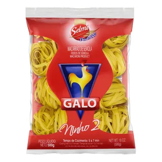 MacarrĂŁo De SĂȘmola Ninho 2 Galo Pacote 500g MacarrĂŁo De SĂȘmola Ninho 2 Galo Pacote 500g