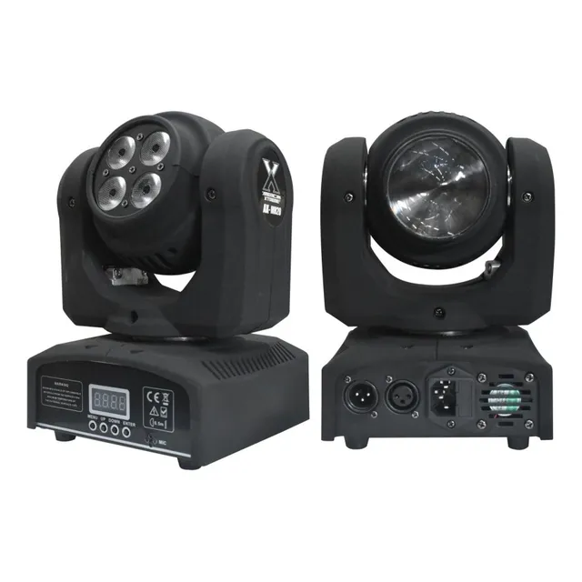 1 Cabeza Mobil Mini Robótica Doble Cara Rgb 4x10w / 1x10w