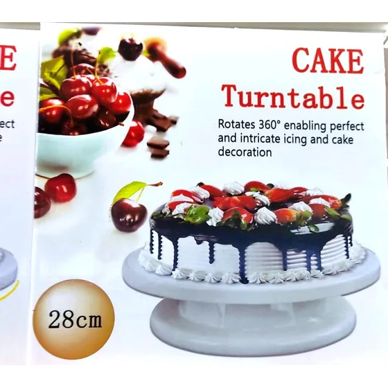 Base Plato Giratorio 360 Decora Torta Pastel Bailarina 28 Cm