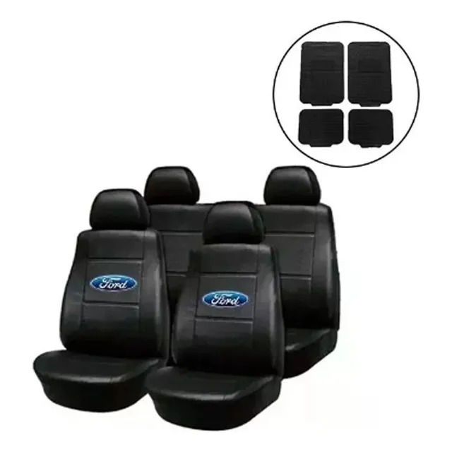 Funda Cubre Asiento Cuerina Ford Focus Ka Otro + Alfombra 4p