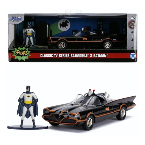 Batman Y Batimovil Tv Clasico Adam West Y Figura Jada 1:32