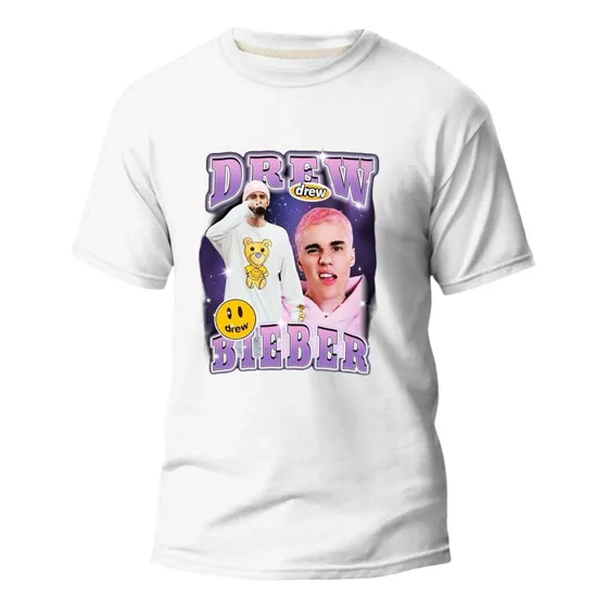 Camiseta Justin Bieber Cantor Pop Camisa Estampado Unissex