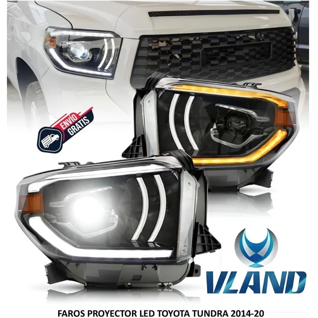 Faros Led Pro Toyota Tundra 2014-20 Marca Vland