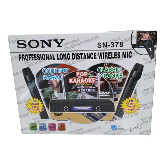 Set Micrófono Inalámbrico Audio Stereo Karaoke Somos Tienda