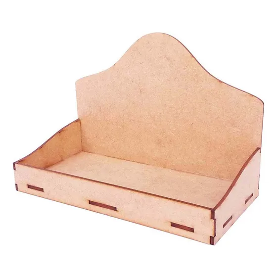Kit 5 Bandeja G Retangular Mdf Expositor Brownie Palha Doce 