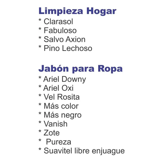 Formulario De Productos De Limpieza, Digital