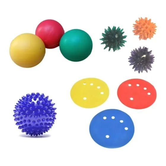 Kit Rehabilitacion Pelotas Antiestres X3 + Mano Flex X3