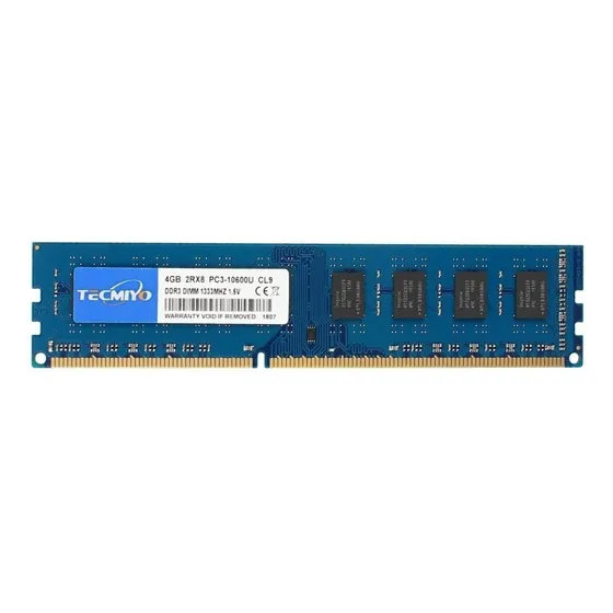 Memoria RAM Pc3-10600 gamer color azul 4GB 1 Tecmiyo DDR3-1333U