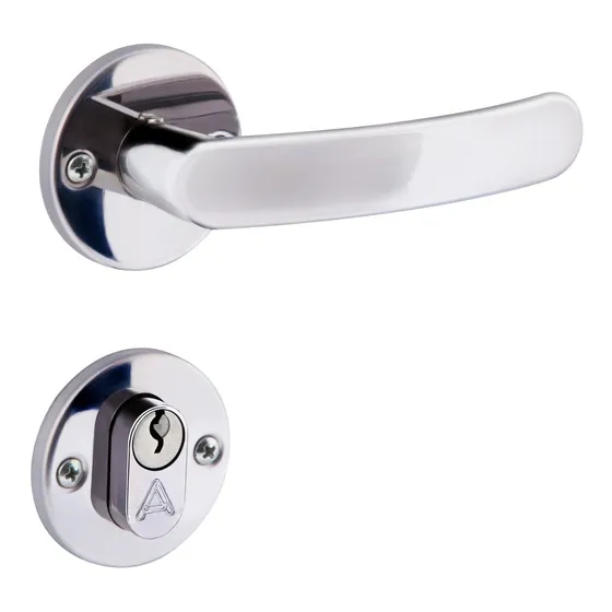 Fechadura De Porta Madeira Aliança 2600/11 Roseta Cromado