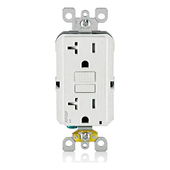 Tomacorriente Afci/gfci De Doble Función 20 A Autoprueba Pro
