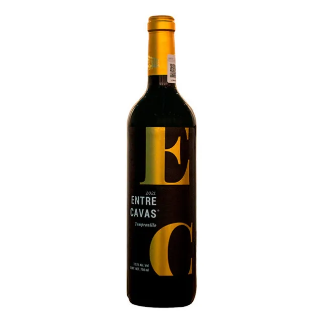 Vino Tinto Entre Cavas Tempranillo 750 Ml