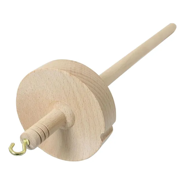 Torno De Madera Tallado A Mano Para Hacer Hilo, 30 Cm De Alt