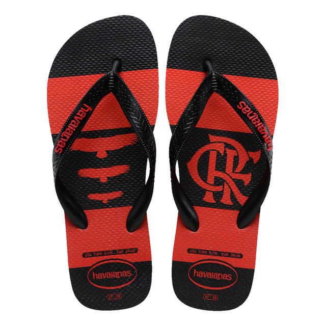Chinelo Havaianas Flamengo Times Top Original Confortável Preto 43/44 Chinelo Havaianas Flamengo Times Top Original Confortável Preto 43/44