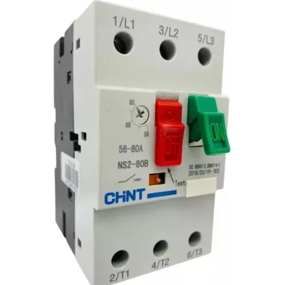 Guardamotor Rango 56-80a 3p Chint Ns2-80b