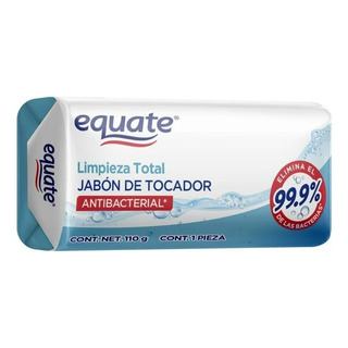 Jabón De Tocador Equate Limpieza Total Antibacterial 110 G Jabón De Tocador Equate Limpieza Total Antibacterial 110 G